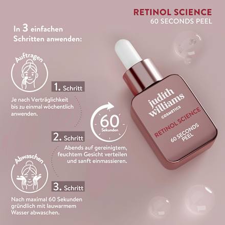 Peeling Gesicht Retinol Science judith williams COSMETICS