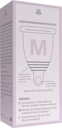 Menstruationstasse Größe M Transparent SELENACARE