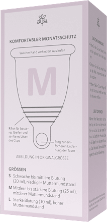 Menstruationstasse Größe M Transparent SELENACARE
