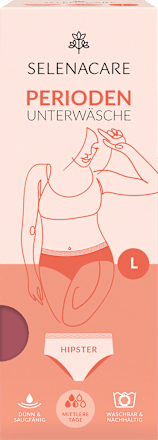 Periodenunterwäsche Hipster rot, Gr. L SELENACARE