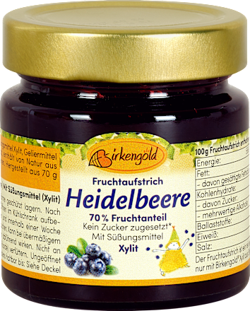 Fruchtaufstrich Heidelbeere Birkengold