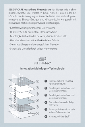 Blasenschwäche-Unterwäsche High Waist Damen Größe L SELENACARE
