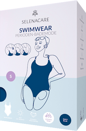 Periodenunterwäsche Swimwear Badeanzug blue Gr. S SELENACARE