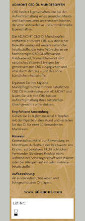 CBD Mundpflegeöl 10% AD.MONT