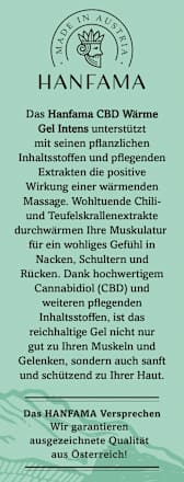 Königs Cannabis CBD Wärme Gel Hanfama