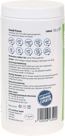 Proteinpulver Pure Geschmacksneutral allin