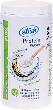 Proteinpulver Pure Geschmacksneutral allin