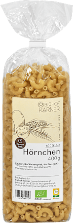 Nudeln Bio Hörnchen Biohof Karner