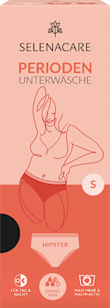 Periodenunterwäsche Hipster schwarz, Gr. S SELENACARE