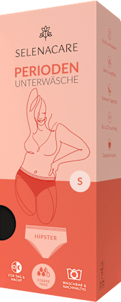 Periodenunterwäsche Hipster schwarz, Gr. S SELENACARE