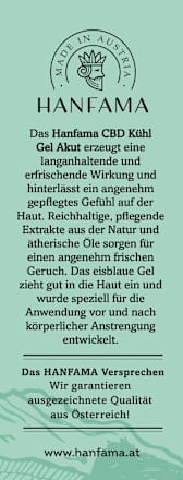 Königs Cannabis CBD Kühl Gel Hanfama