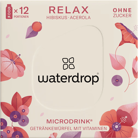 Brausetabletten Microdrink Relax waterdrop