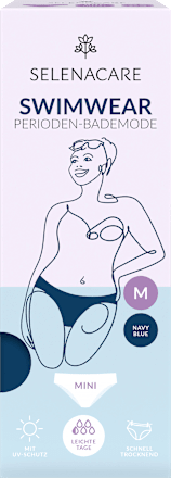 Periodenunterwäsche Swimwear Bikinihose Blue Gr. M SELENACARE