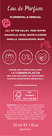 Eau de Parfum of romantic love SPIRIT