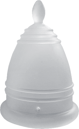 Menštruačný pohárik transparentný, veľkosť S t.o.c.