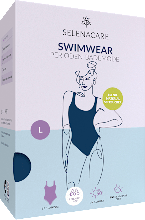 Periodenunterwäsche Badeanzug Sailor Blue, Gr. L SELENACARE