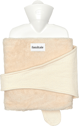 Plüsch Wärmeschal inklusive Flasche Beige femitale