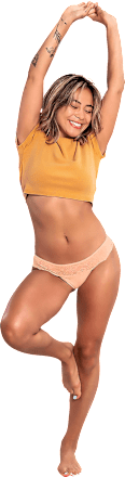 2in1 Slip mit Einlage Brasiliana nude, Gr. S SELENACARE