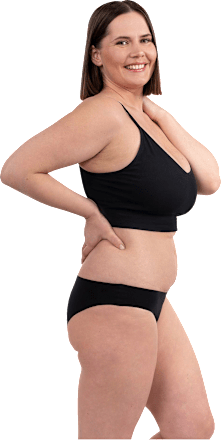 Periodenunterwäsche Slip Freecut schwarz Gr. L-XXL SELENACARE