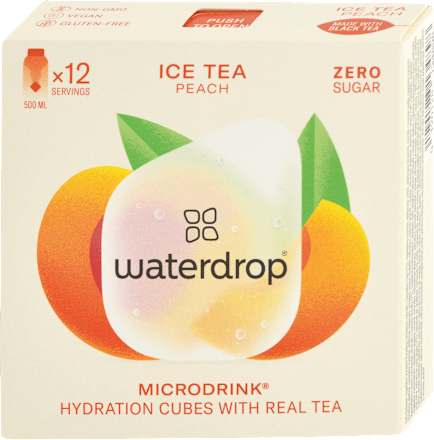 Šumivé kocky Microdrink Ice Tea broskyňa waterdrop