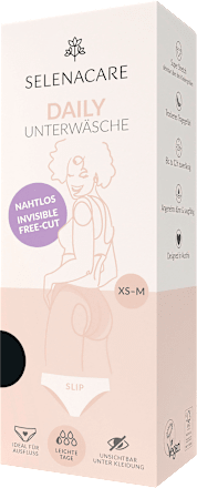 Tagesslip Freecut Daily schwarz Gr. XS-M SELENACARE