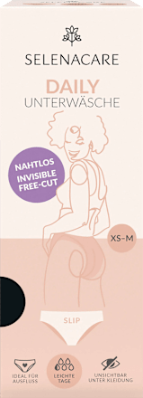 Tagesslip Freecut Daily schwarz Gr. XS-M SELENACARE