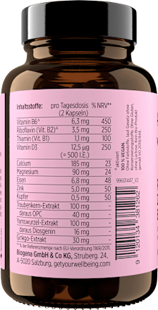 PMS Zyklus Edition Kapseln 60 St get your well being BY BIOGENA