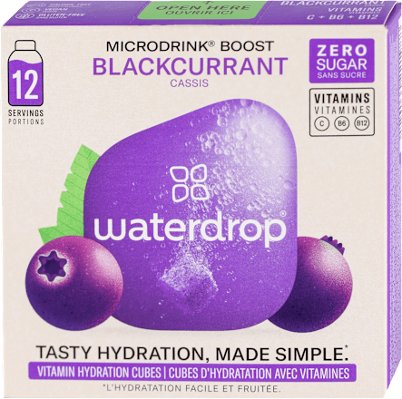 MICORDRINK BLACKCURRANT crna ribizla, zova, asai - osvežavajući bezalkoholni napitak  waterdrop