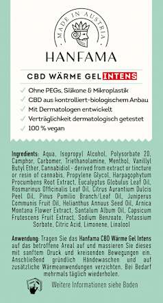 CBD Wärme Gel Intens  Hanfama
