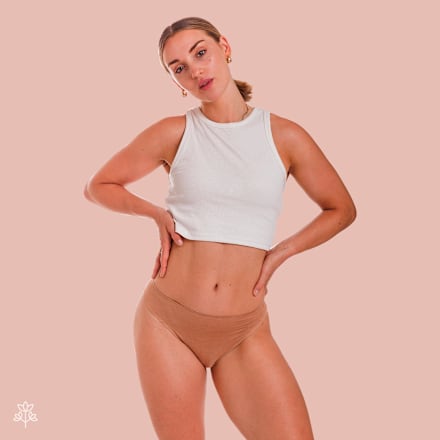 Periodenunterwäsche Slip Hanf nude Gr. S SELENACARE