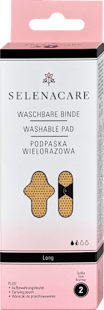 Waschbare Binde nude, Gr. 2 Long SELENACARE