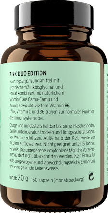 Zink Duo Edition Kapseln 60 St get your well being BY BIOGENA