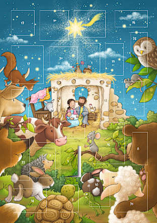 Adventskalender 2023, magnetisch Dekorieren & Einrichten