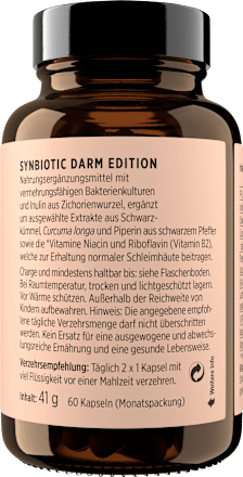 Synbiotic Darm Edition Kapseln 60 St get your well being BY BIOGENA