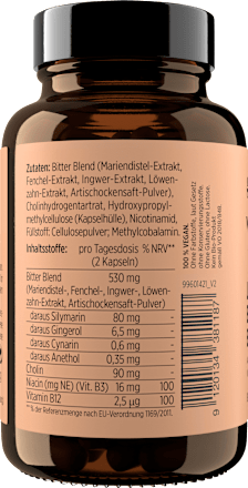 Leber Bitter Edition Kapseln 60 St get your well being BY BIOGENA
