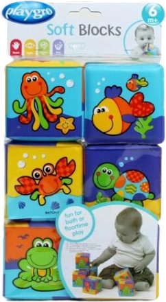 Mekane kocke, 6+ mj. Playgro