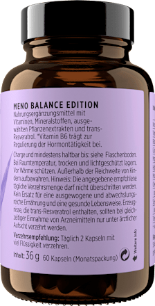 Meno Balance Kapseln 60 St get your well being BY BIOGENA