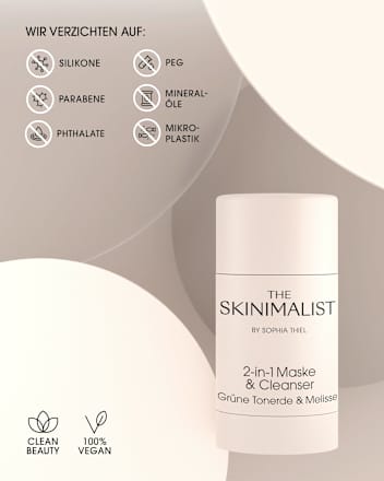 Gesichtsmaske & Cleanser 2in1 Stick klärend The Skinimalist