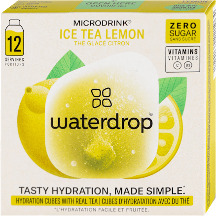 MICRODRINK Ice Tea LEMON - osvežavajuće bezalkoholno piće sa limunom i zelenim čajem waterdrop