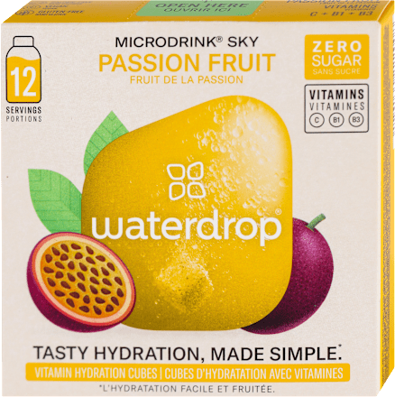 MICRODRINK PASSION FRUIT bela jagoda, marakuja i voća kaktusa - osvežavajuće bezalkoholno piće  waterdrop