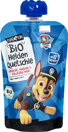 Bio ovocná kapsička jahoda, malina a celozrnné vločky - Chase PURE & FUN