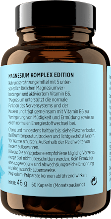 Magnesium Komplex Edition Kapseln 60 St get your well being BY BIOGENA