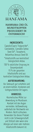 Mundtropfen CBD Öl 5 % Hanfama