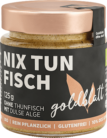 Brotaufstrich Nix Tun Fisch goldblatt