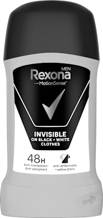 Део стик Invisible Black&White Rexona men