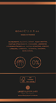 Eau de Toilette Powerful Black CÂLINE