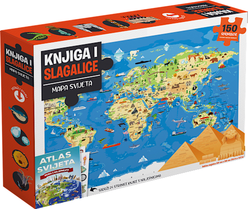 Knjiga i slagalica Atlas svijeta TALENT SHOW