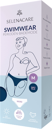 Periodenunterwäsche Swimwear Bikinihose Blue Gr. M SELENACARE