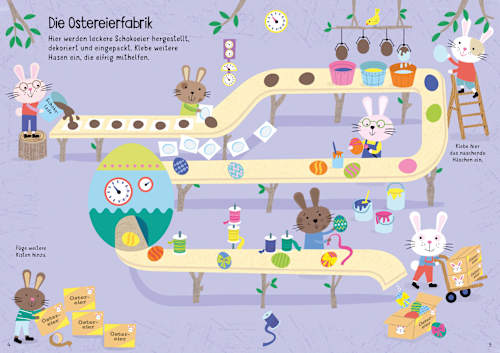 Stickerbuch Die Häschen feiern Ostern Usborne