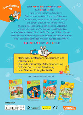 LESEMAUS zum Lesenlernen Spannende Silben-Geschichten zum Lesenlernen Carlsen